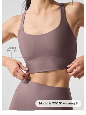 Airlift Sleek Bra Tank (Mushroom)